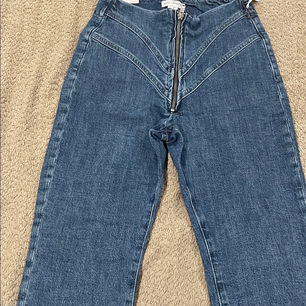 Good American High Rise Blue Jeans